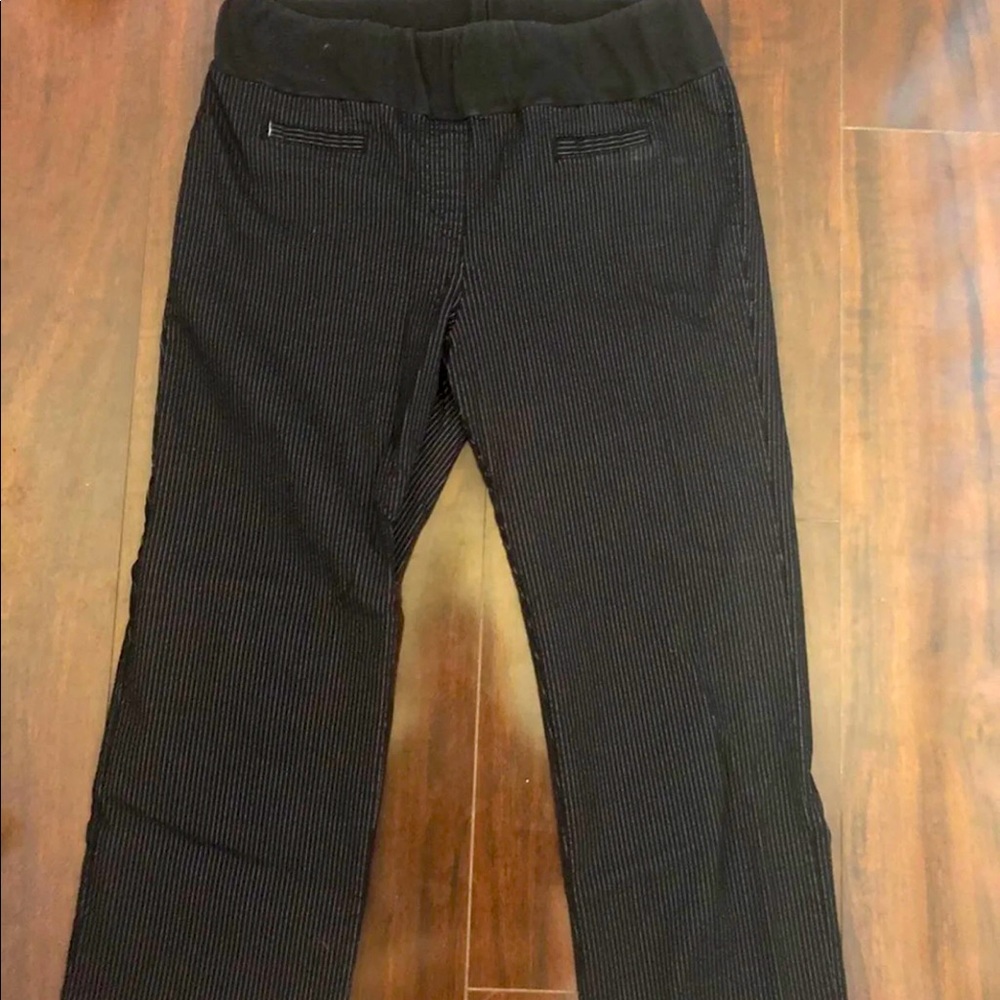 Maternity Pinstriped Capris